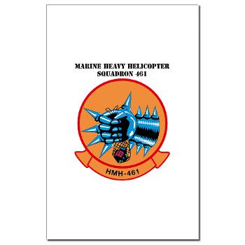 MHS461 - M01 - 02 - Marine Heavy Helicopter Squadron 461 (HMH-461) with Text - Mini Poster Print