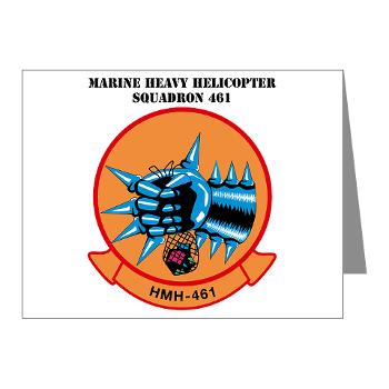 MHS461 - M01 - 02 - Marine Heavy Helicopter Squadron 461 (HMH-461) with Text - Note Cards (Pk of 20)