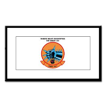 MHS461 - M01 - 02 - Marine Heavy Helicopter Squadron 461 (HMH-461) with Text - Small Framed Print
