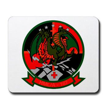 MLAHS167 - M01 - 03 - Marine Light Attack Helicopter Squadron 167 (HMLA-167) Mousepad