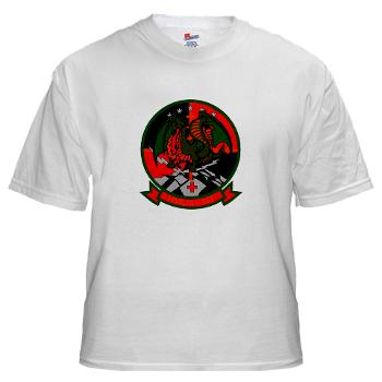 MLAHS167 - A01 - 04 - Marine Light Attack Helicopter Squadron 167 (HMLA-167) White T-Shirt
