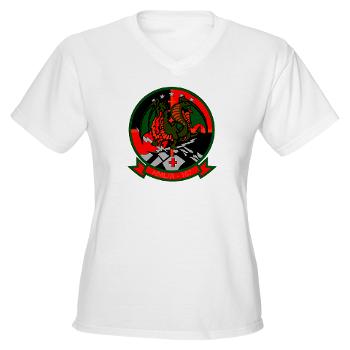 MLAHS167 - A01 - 04 - Marine Light Attack Helicopter Squadron 167 (HMLA-167) Women's V-Neck T-Shirt