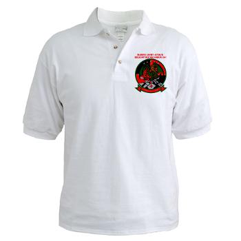 MLAHS167 - A01 - 04 - Marine Light Attack Helicopter Squadron 167 (HMLA-167) with Text Golf Shirt