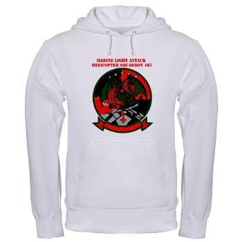 MLAHS167 - A01 - 03 - Marine Light Attack Helicopter Squadron 167 (HMLA-167) with Text Hooded Sweatshirt