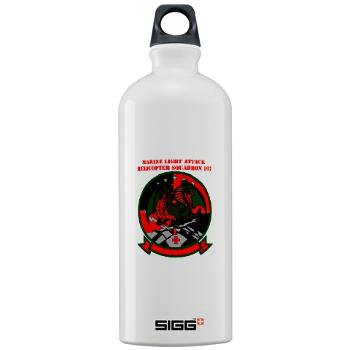 MLAHS167 - M01 - 03 - Marine Light Attack Helicopter Squadron 167 (HMLA-167) with Text Sigg Water Bottle 1.0L