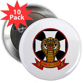 MLAHS169 - M01 - 01 - Marine Light Attack Helicopter Squadron 169 - 2.25" Button (10 pack) - Click Image to Close