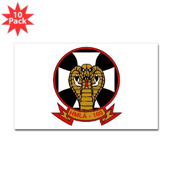 MLAHS169 - M01 - 01 - Marine Light Attack Helicopter Squadron 169 - Sticker (Rectangle 10 pk)
