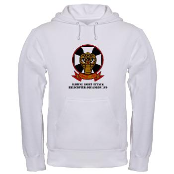 MLAHS169 - A01 - 03 - Marine Light Attack Helicopter Squadron 169 with Text - Hooded Sweatshirt