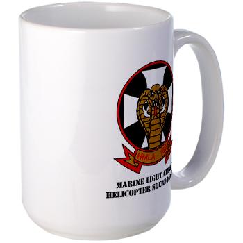 MLAHS169 - M01 - 03 - Marine Light Attack Helicopter Squadron 169 with Text - Large Mug