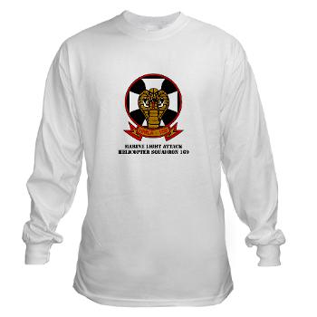 MLAHS169 - A01 - 03 - Marine Light Attack Helicopter Squadron 169 with Text - Long Sleeve T-Shirt