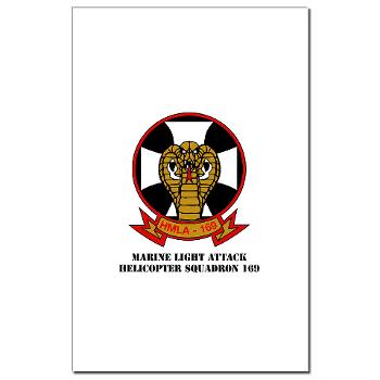 MLAHS169 - M01 - 02 - Marine Light Attack Helicopter Squadron 169 with Text - Mini Poster Print