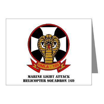MLAHS169 - M01 - 02 - Marine Light Attack Helicopter Squadron 169 with Text - Note Cards (Pk of 20) - Click Image to Close