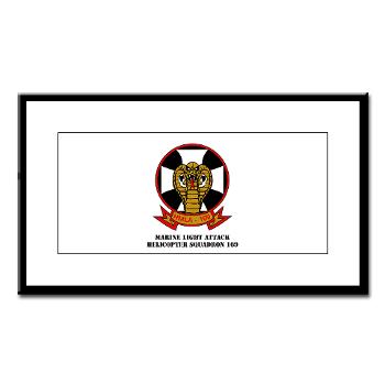 MLAHS169 - M01 - 02 - Marine Light Attack Helicopter Squadron 169 with Text - Small Framed Print