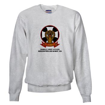 MLAHS169 - A01 - 03 - Marine Light Attack Helicopter Squadron 169 with Text - Sweatshirt