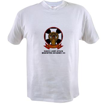 MLAHS169 - A01 - 04 - Marine Light Attack Helicopter Squadron 169 with Text - Value T-shirt - Click Image to Close