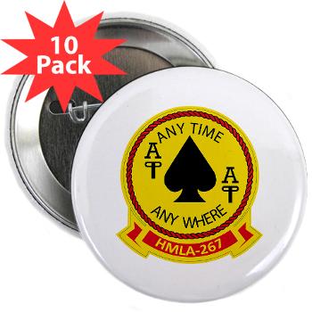 MLAHS267 - M01 - 01 - Marine Lt Atk Helicopter Squadron 267 2.25" Button (10 pack)