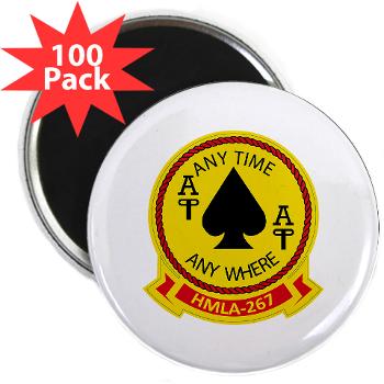 MLAHS267 - M01 - 01 - Marine Lt Atk Helicopter Squadron 267 2.25" Magnet (100 pack) - Click Image to Close