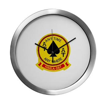 MLAHS267 - M01 - 03 - Marine Lt Atk Helicopter Squadron 267 Modern Wall Clock - Click Image to Close