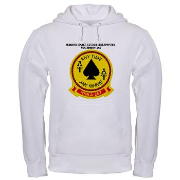 MLAHS267 - A01 - 03 - Marine Lt Atk Helicopter Squadron 267 with Text Hooded Sweatshirt