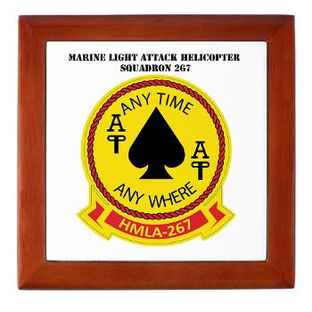MLAHS267 - M01 - 03 - Marine Lt Atk Helicopter Squadron 267 with Text Keepsake Box - Click Image to Close