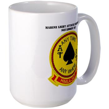 MLAHS267 - M01 - 03 - Marine Lt Atk Helicopter Squadron 267 with Text Large Mug