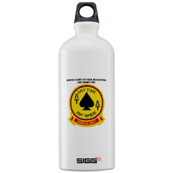 MLAHS267 - M01 - 03 - Marine Lt Atk Helicopter Squadron 267 with Text Sigg Water Bottle 1.0L