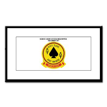 MLAHS267 - M01 - 02 - Marine Lt Atk Helicopter Squadron 267 with Text Small Framed Print