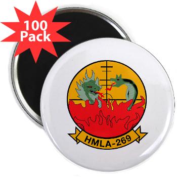 MLAHS269 - M01 - 01 - Marine Light Attack Helicopter Squadron 269 (HMLA-269) - 2.25" Magnet (100 pack)