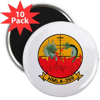 MLAHS269 - M01 - 01 - Marine Light Attack Helicopter Squadron 269 (HMLA-269) - 2.25" Magnet (10 pack) - Click Image to Close