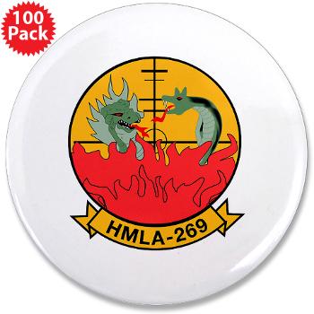 MLAHS269 - M01 - 01 - Marine Light Attack Helicopter Squadron 269 (HMLA-269) - 3.5" Button (100 pack)