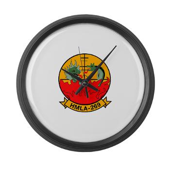 MLAHS269 - M01 - 03 - Marine Light Attack Helicopter Squadron 269 (HMLA-269) - Large Wall Clock - Click Image to Close