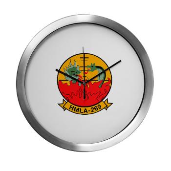 MLAHS269 - M01 - 03 - Marine Light Attack Helicopter Squadron 269 (HMLA-269) - Modern Wall Clock - Click Image to Close