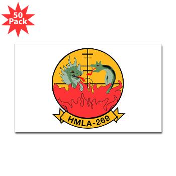 MLAHS269 - M01 - 01 - Marine Light Attack Helicopter Squadron 269 (HMLA-269) - Sticker (Rectangle 50 pk) - Click Image to Close