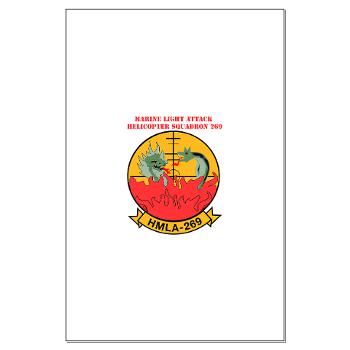MLAHS269 - M01 - 02 - Marine Light Attack Helicopter Squadron 269 (HMLA-269) with Text - Large Poster