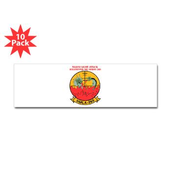 MLAHS269 - M01 - 01 - Marine Light Attack Helicopter Squadron 269 (HMLA-269) with Text - Sticker (Bumper 10 pk) - Click Image to Close