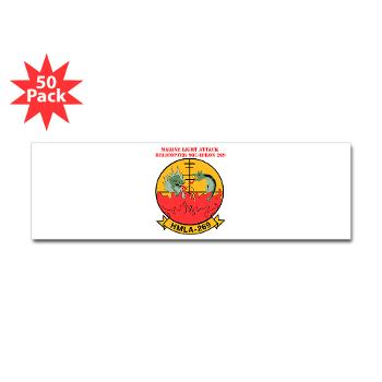 MLAHS269 - M01 - 01 - Marine Light Attack Helicopter Squadron 269 (HMLA-269) with Text - Sticker (Bumper 50 pk) - Click Image to Close