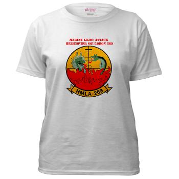 MLAHS269 - A01 - 04 - Marine Light Attack Helicopter Squadron 269 (HMLA-269) with Text - Women's T-Shirt