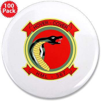 MLAHS367 - M01 - 01 - Marine Lt Atk Helicopter Squadron 367 3.5" Button (100 pack)
