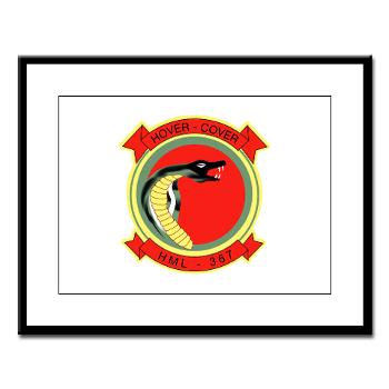 MLAHS367 - M01 - 02 - Marine Lt Atk Helicopter Squadron 367 Large Framed Print - Click Image to Close