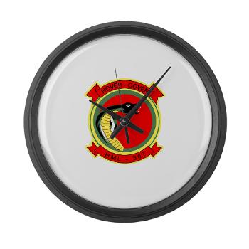 MLAHS367 - M01 - 03 - Marine Lt Atk Helicopter Squadron 367 Large Wall Clock