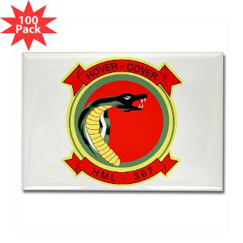MLAHS367 - M01 - 01 - Marine Lt Atk Helicopter Squadron 367 Rectangle Magnet (100 pack) - Click Image to Close