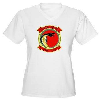 MLAHS367 - A01 - 04 - Marine Lt Atk Helicopter Squadron 367 Women's V-Neck T-Shirt