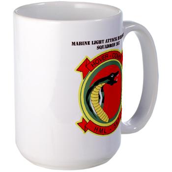 MLAHS367 - M01 - 03 - Marine Lt Atk Helicopter Squadron 367 with Text Large Mug