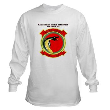MLAHS367 - A01 - 03 - Marine Lt Atk Helicopter Squadron 367 with Text Long Sleeve T-Shirt