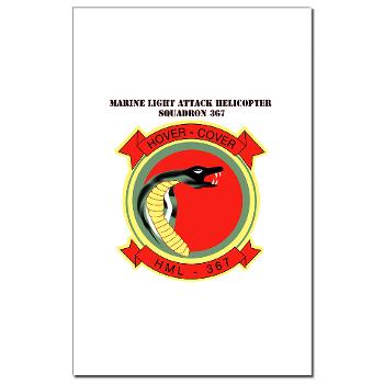 MLAHS367 - M01 - 02 - Marine Lt Atk Helicopter Squadron 367 with Text Mini Poster Print