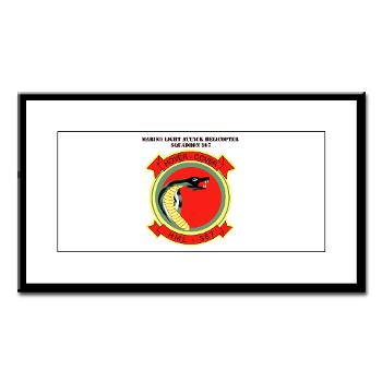 MLAHS367 - M01 - 02 - Marine Lt Atk Helicopter Squadron 367 with Text Small Framed Print