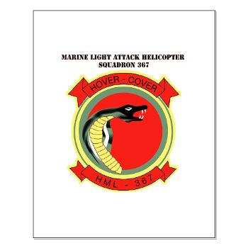 MLAHS367 - M01 - 02 - Marine Lt Atk Helicopter Squadron 367 with Text Small Poster