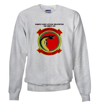 MLAHS367 - A01 - 03 - Marine Lt Atk Helicopter Squadron 367 with Text Sweatshirt