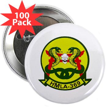 MLAHS369 - M01 - 01 - Marine Lt Atk Helicopter Squadron 369 2.25" Button (100 pack)