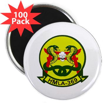 MLAHS369 - M01 - 01 - Marine Lt Atk Helicopter Squadron 369 2.25" Magnet (100 pack) - Click Image to Close